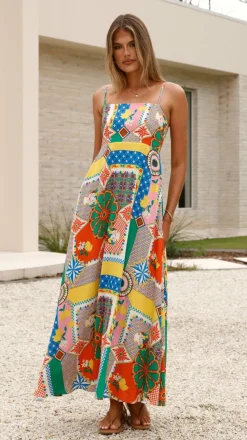 Jaylene Maxi Dress - Dazzle Print