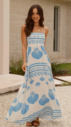 Jaylene Maxi Dress - Sea Shell