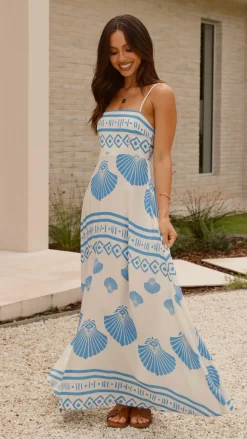 Jaylene Maxi Dress - Sea Shell