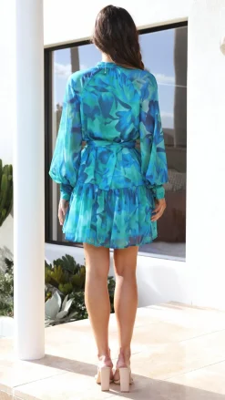 Jazmyn Mini Dress - Blue Multi