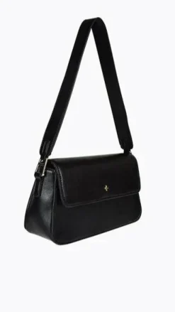Jocelyn Shoulder Bag - Black PU