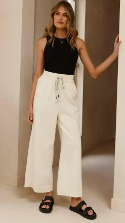 Josephine Pants - Off White Denim