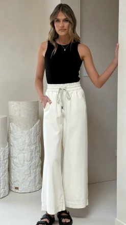 Josephine Pants - Off White Denim