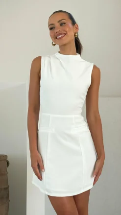 Josie Mini Dress - White
