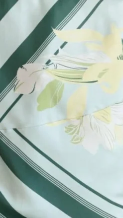 Kaethe Maxi Dress - Aqua/Yellow Print