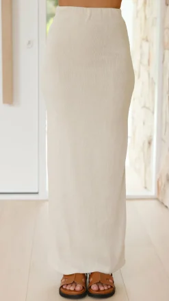 Kahili Maxi Skirt - Oat