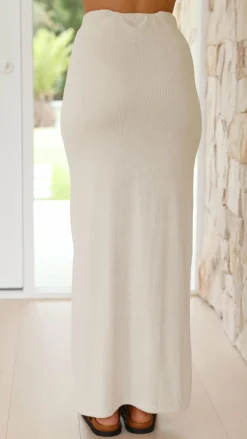 Kahili Maxi Skirt - Oat