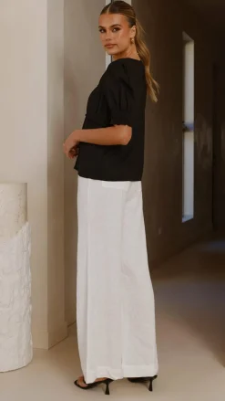 Kai Short Sleeve Top - Black