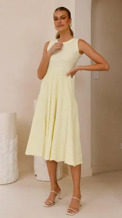 Kaida Midi Dress - Yellow
