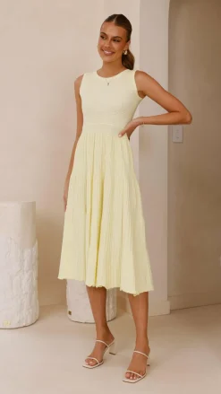 Kaida Midi Dress - Yellow