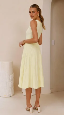 Kaida Midi Dress - Yellow
