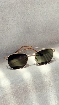 Karmen Sunglasses - Moss/Gold