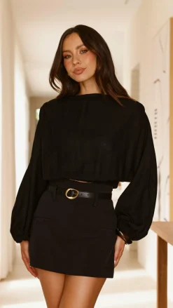 Katara Off Shoulder Top - Black