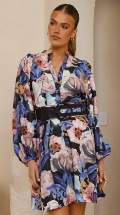 Katy Mini Dress - Azure Donatella