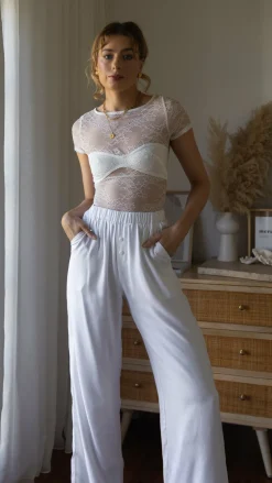 Kaylee Lace Top - White