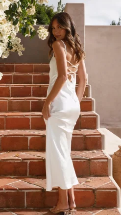 Keira Maxi Dress - Pearl