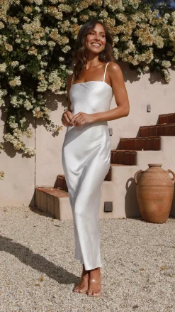 Keira Maxi Dress - Pearl