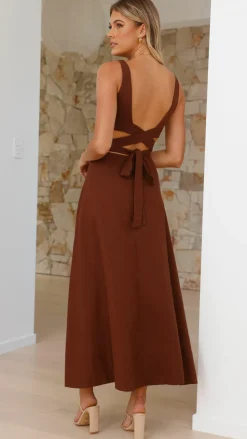 Kimberley Maxi Dress - Chocolate