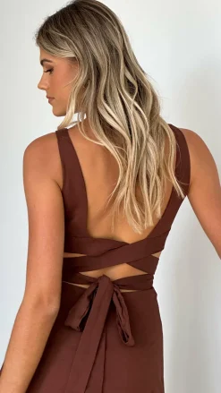 Kimberley Maxi Dress - Chocolate
