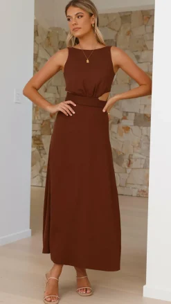 Kimberley Maxi Dress - Chocolate