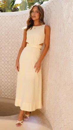 Kimberley Maxi Dress - Yellow