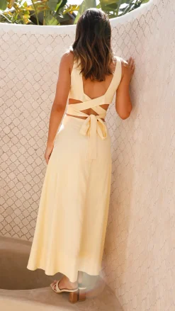 Kimberley Maxi Dress - Yellow