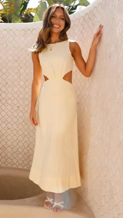 Kimberley Maxi Dress - Yellow