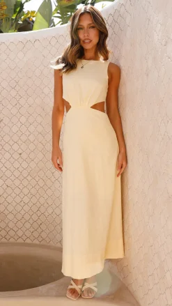 Kimberley Maxi Dress - Yellow
