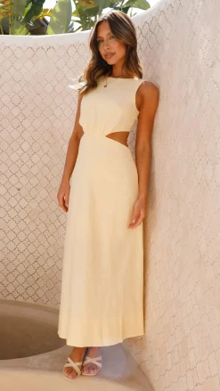 Kimberley Maxi Dress - Yellow