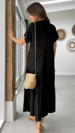 Kimberly Midi Dress - Black