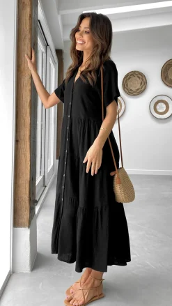 Kimberly Midi Dress - Black