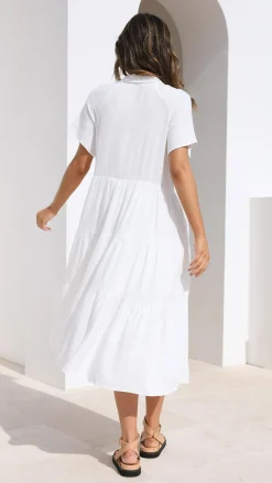 Kimberly Midi Dress - White