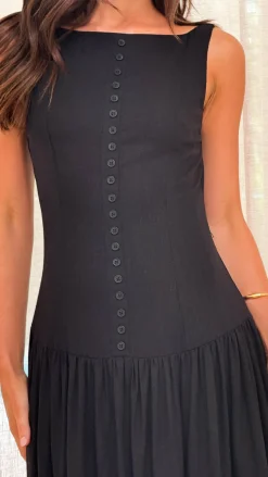 Kora Maxi Dress - Black