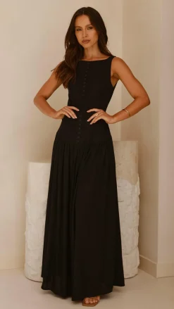 Kora Maxi Dress - Black