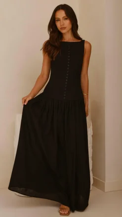 Kora Maxi Dress - Black