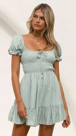 Kori Mini Dress - Sage