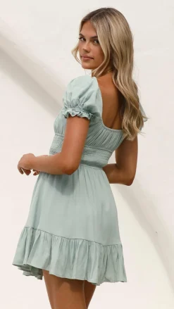 Kori Mini Dress - Sage