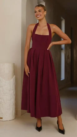 Kristen Maxi Dress - Wine