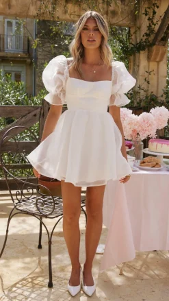 Lakeithia Mini Dress - White