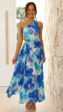 Laken Maxi Dress - Blue Floral