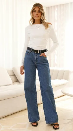 Lakin Long Sleeve Top - White