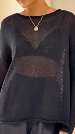 Lakoa Knit Top - Black