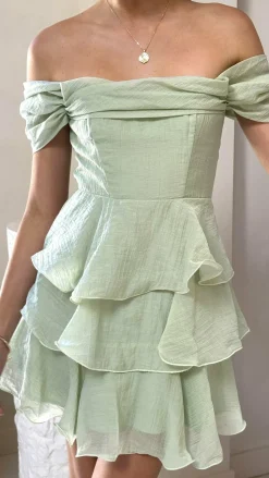 Lanelle Mini Dress - Sage