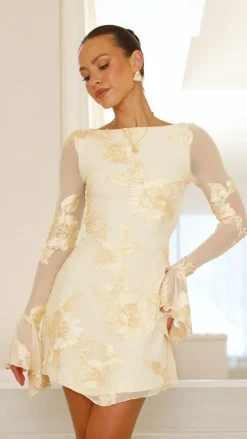 Lanesia Mini Dress - Yellow