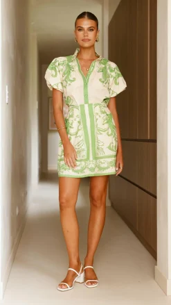 Lanie Shirt - Sage / Cream