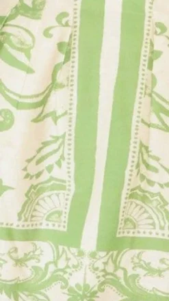 Laraine Mini Skirt - Sage / Cream