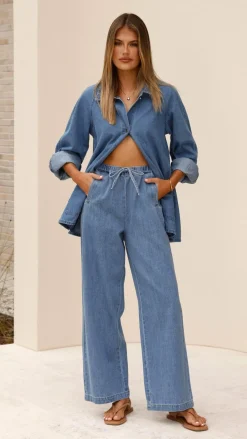 Laura Denim Jacket - Mid Wash