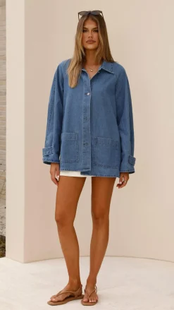 Laura Denim Jacket - Mid Wash