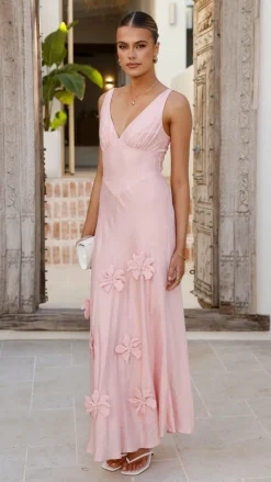 Lavara Maxi Dress - Pink