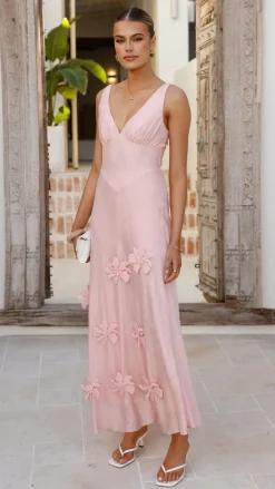 Lavara Maxi Dress - Pink